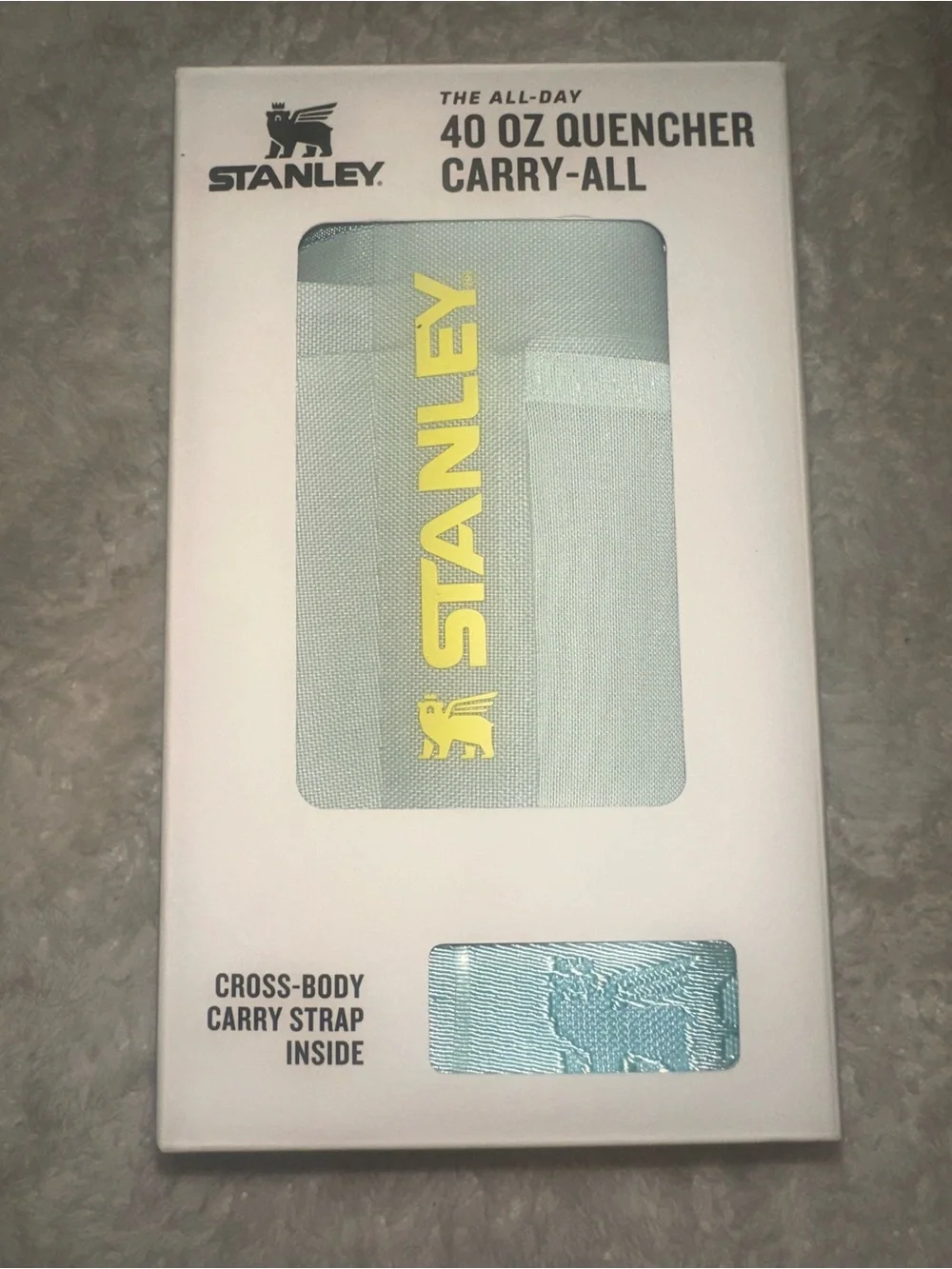 NEW IN BOX STANLEYS 40 oz Quencher Carry-All Crossbody Strap - Mint Green color - Picture 1 of 3